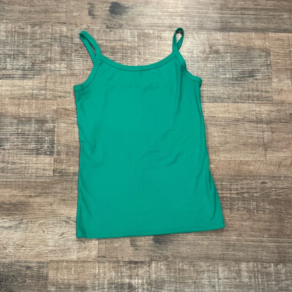 EUC No Boundaries Ribbed Tank Top - Kelly Green